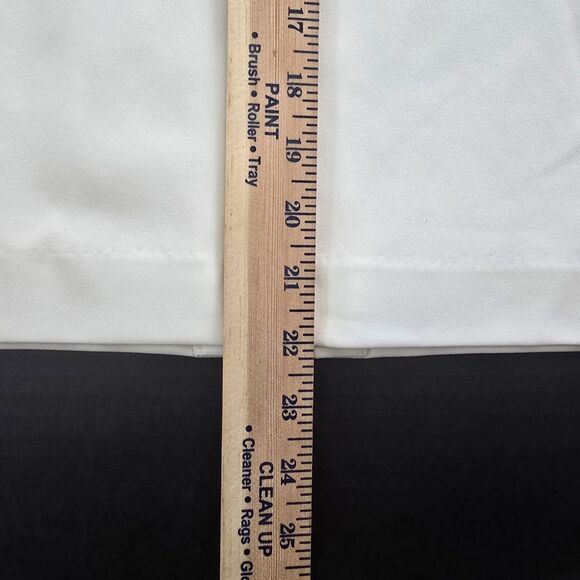 St John Crepe Pencil Skirt Size 6 White Silk Lined Back Slit Office Professional - Picture 8 of 8